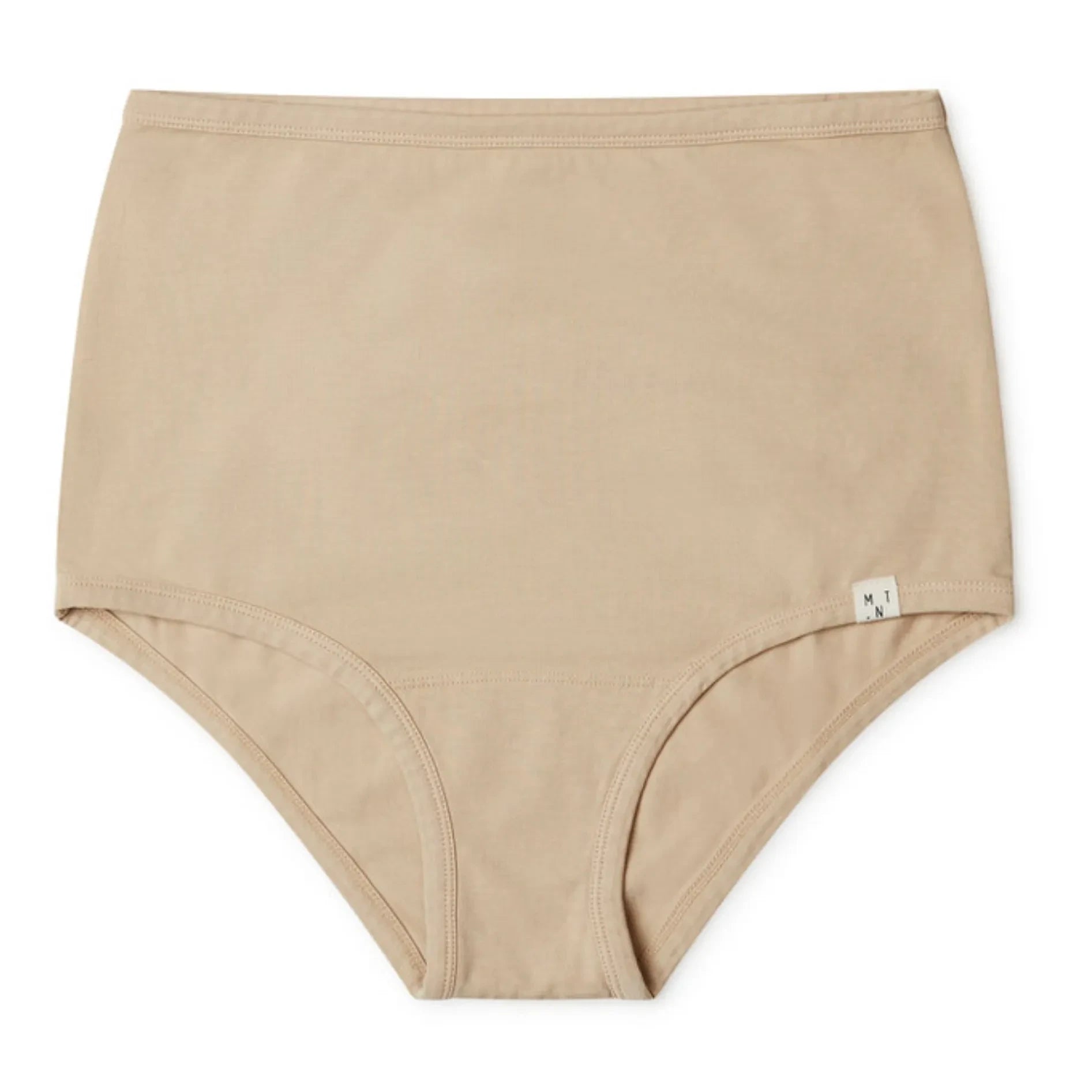 Matona - Bio Baumwolle Hoher Bund Slip Höschen - Damen Kollektion - | Puder