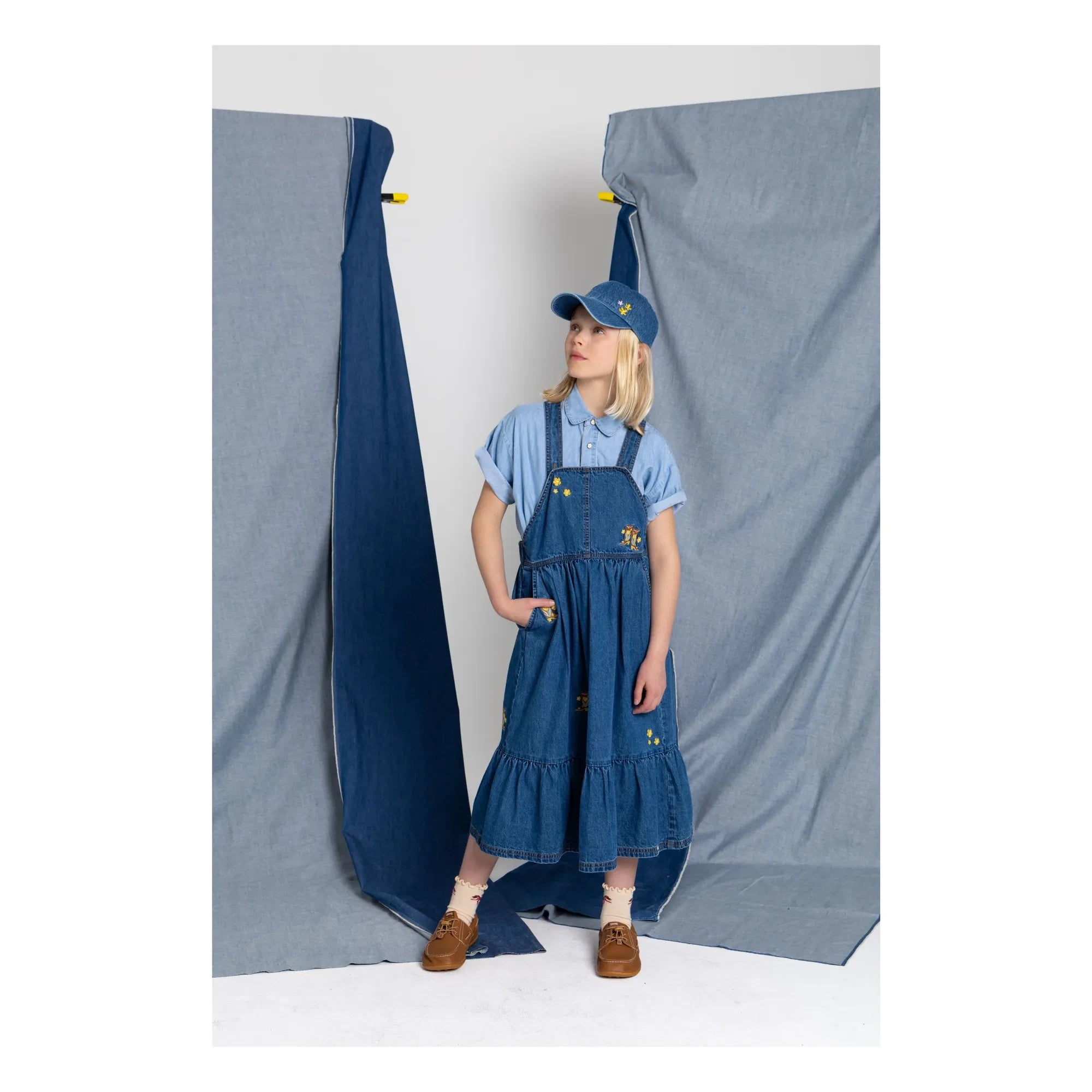 Hundred Pieces - Saskia Jeanshemd | Blau