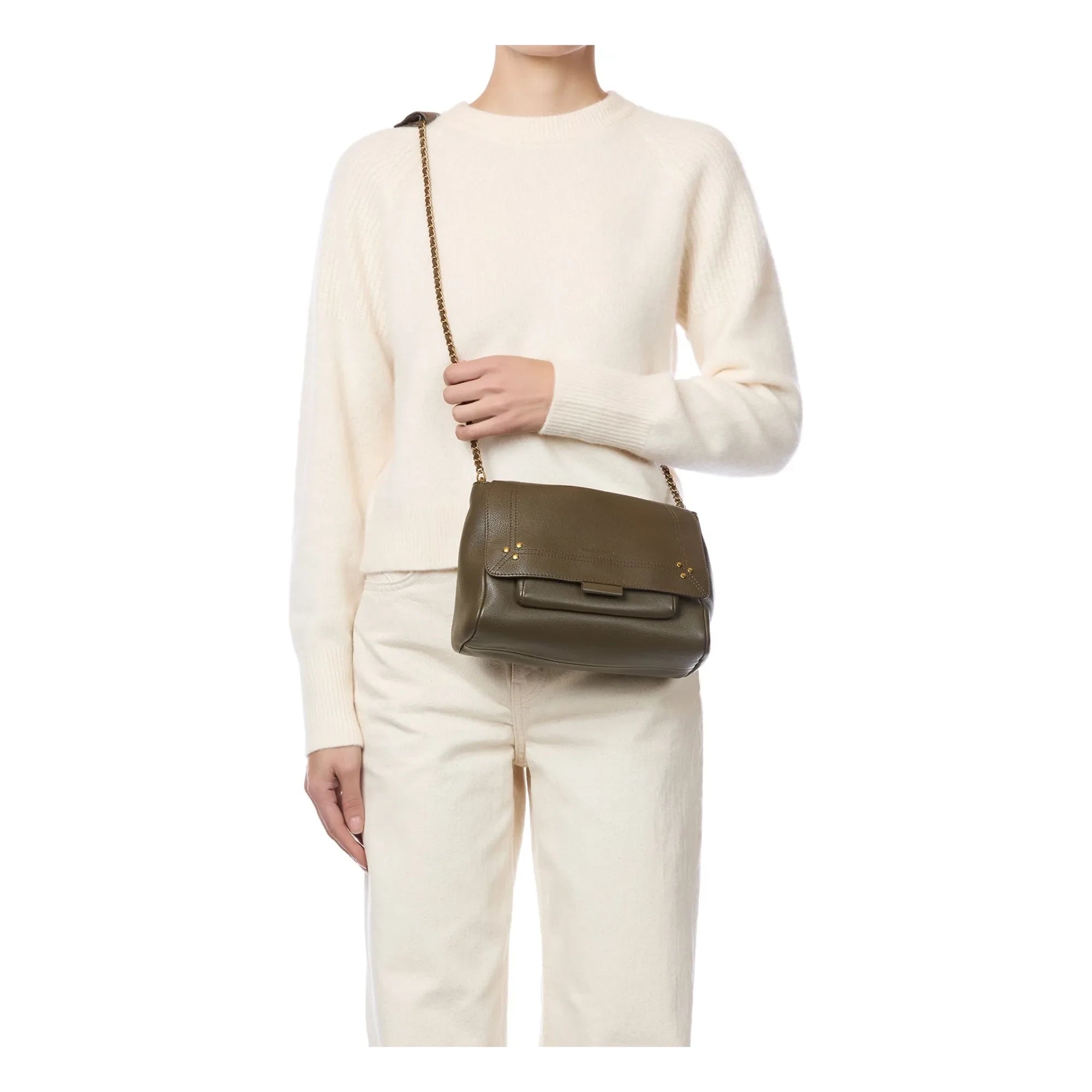 Jérôme Dreyfuss - Lulu M Tasche Ziegenleder | Khaki