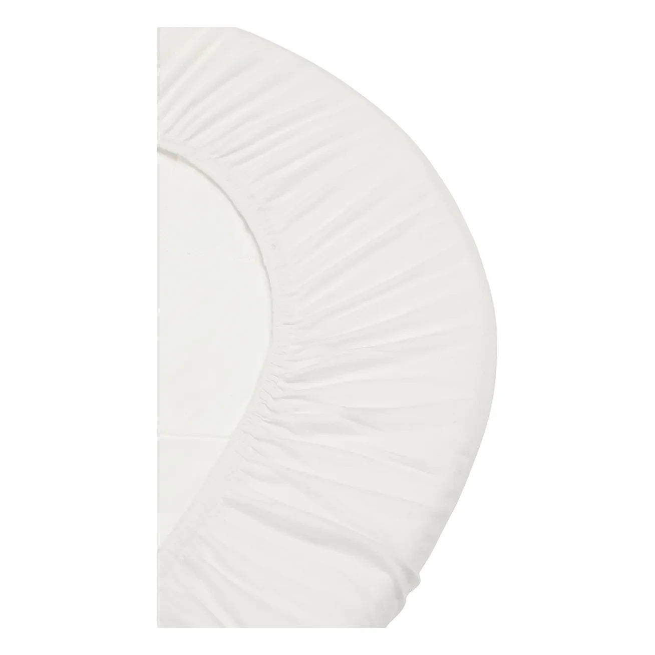 Leander - Gummizug Bio-Baumwolle Spannbettlaken für Babybett - 2er Set | Weiß