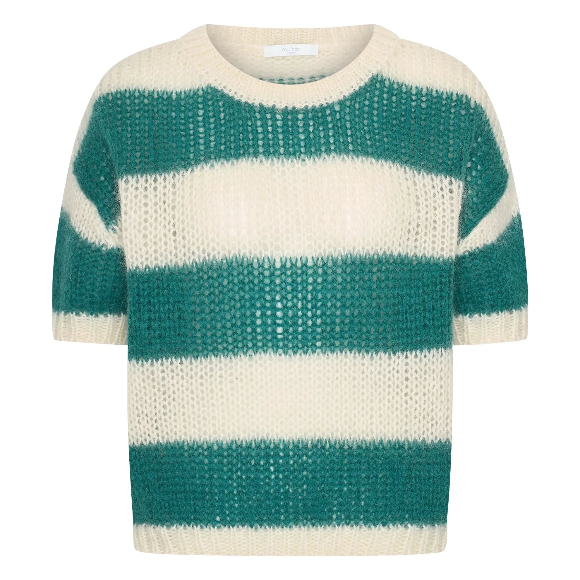 By Bar - Nino Astro Gestreifter Pullover | Peacock blue