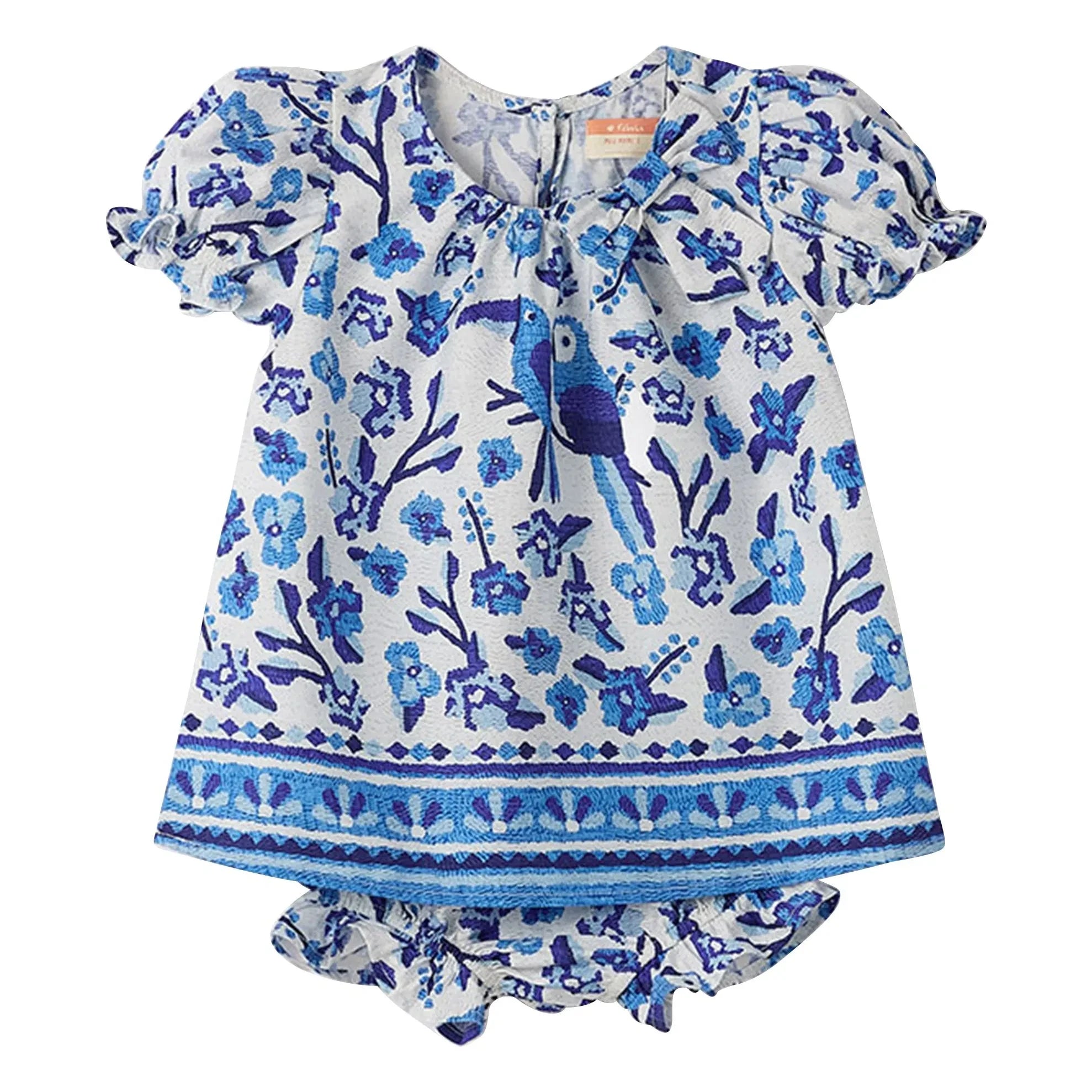 Fabula - Jardin de Fleurs Strampler | Blau