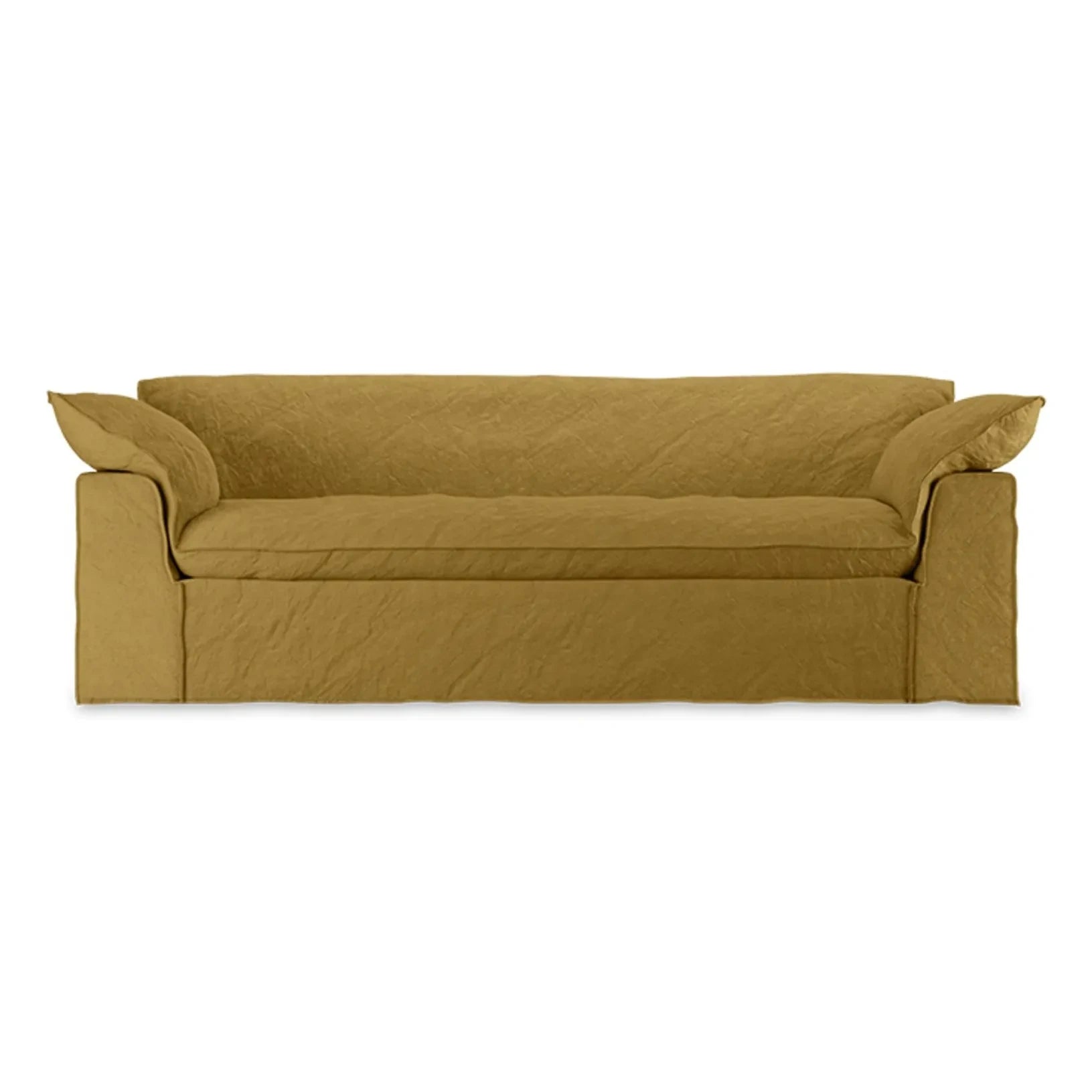 HKliving - Nomad 3-Sitzer Leinen Sofa | Ocker