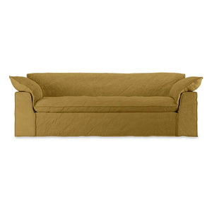 HKliving - Nomad 3-Sitzer Leinen Sofa | Ocker