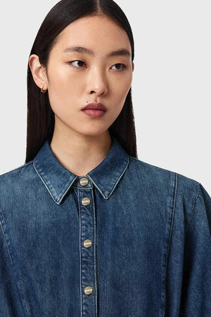 AllSaints ARLO Denim İspanyol Elbise