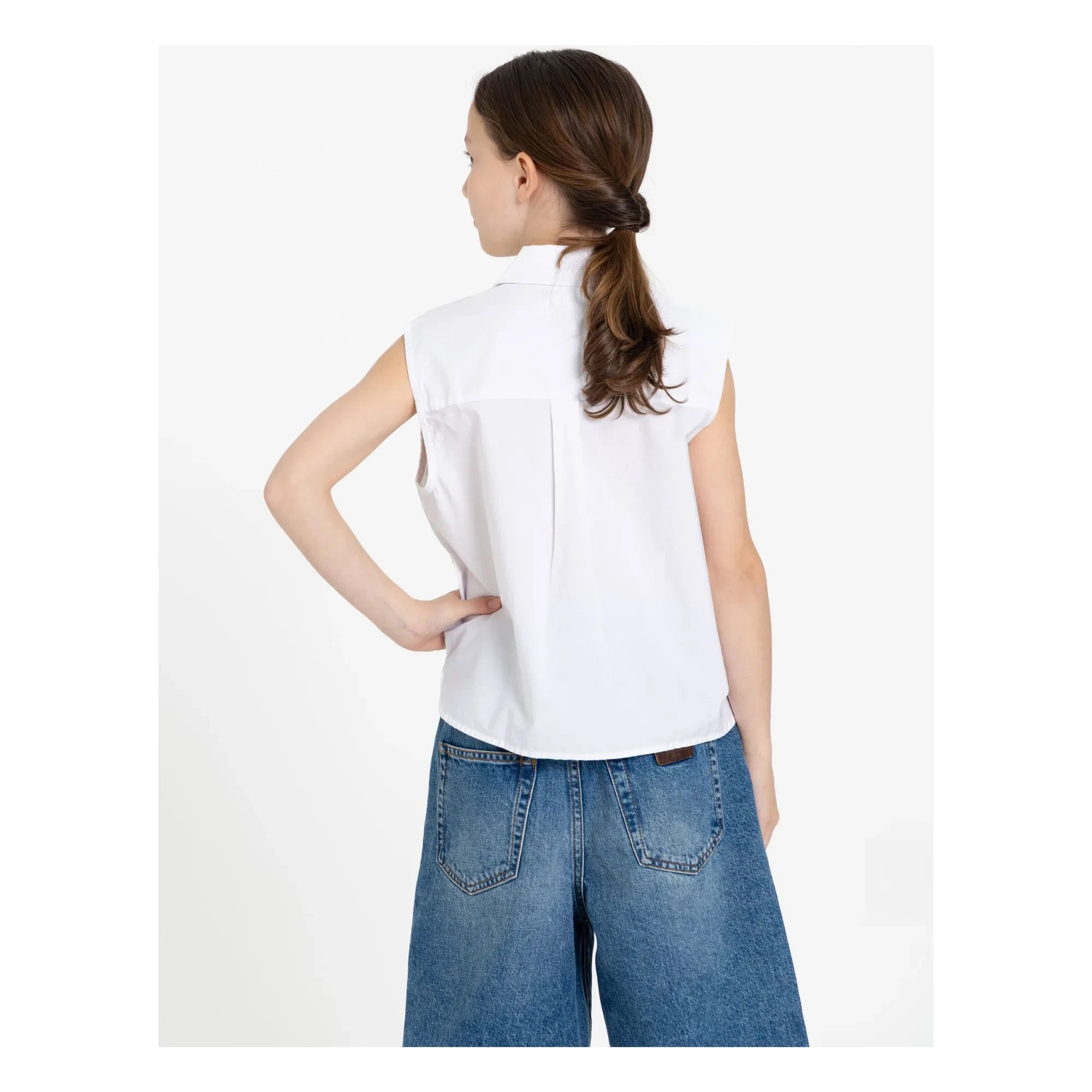 Finger in the Nose - Ella Ärmelloses Shirt | Weiß