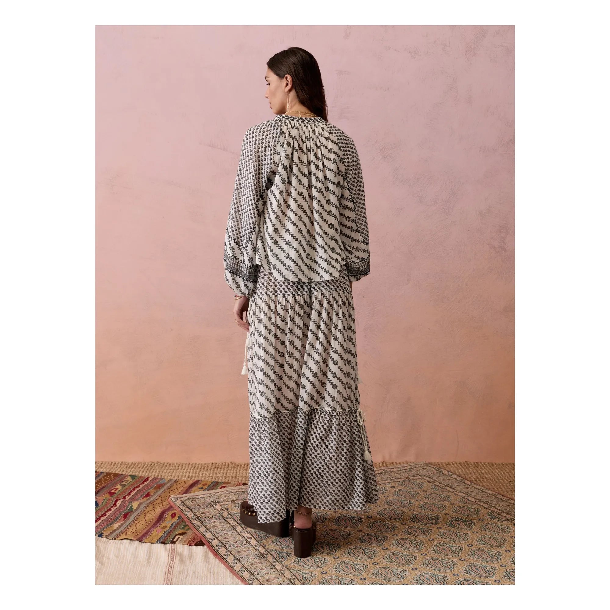 Boteh - Levante Bluse | Grau