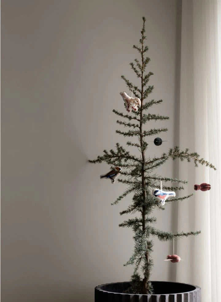 Broste Copenhagen - Brauner Baumwoll-Weihnachtsbaumschmuck