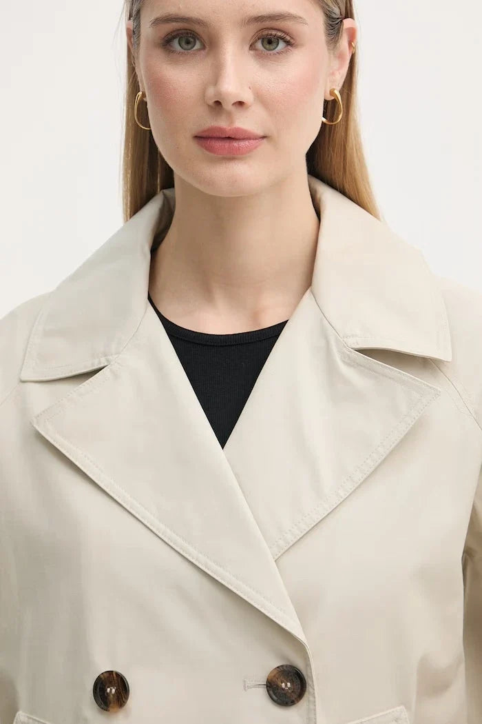 Barbour kısa kadın pamuklu trençkot Maisy