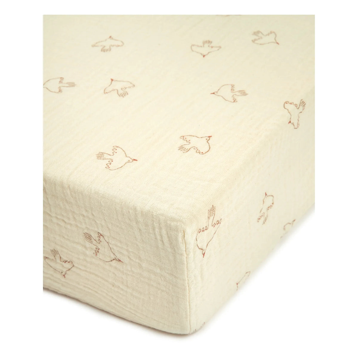 Nobodinoz - Hoshi Birds Spannbetttuch | Beige