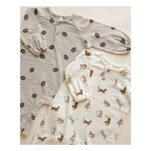 Rylee + Cru - Henley Fußball-Pyjama | Stein