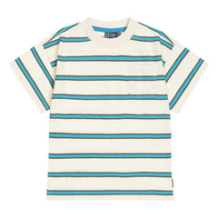 Tumble N'Dry – Oceano Oversize Ringel T-Shirt aus Bio-Baumwolle | Blau