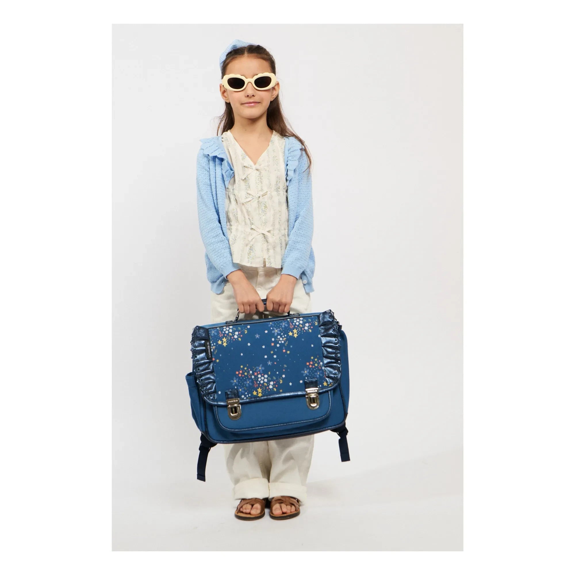 Caramel & Cie – Stella Rüschentasche | Marineblau