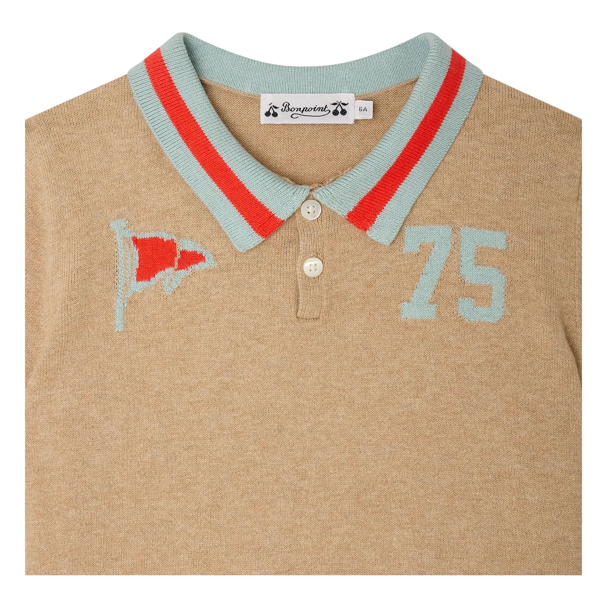 Bonpoint - Polo Loyal | Meliertes Beige