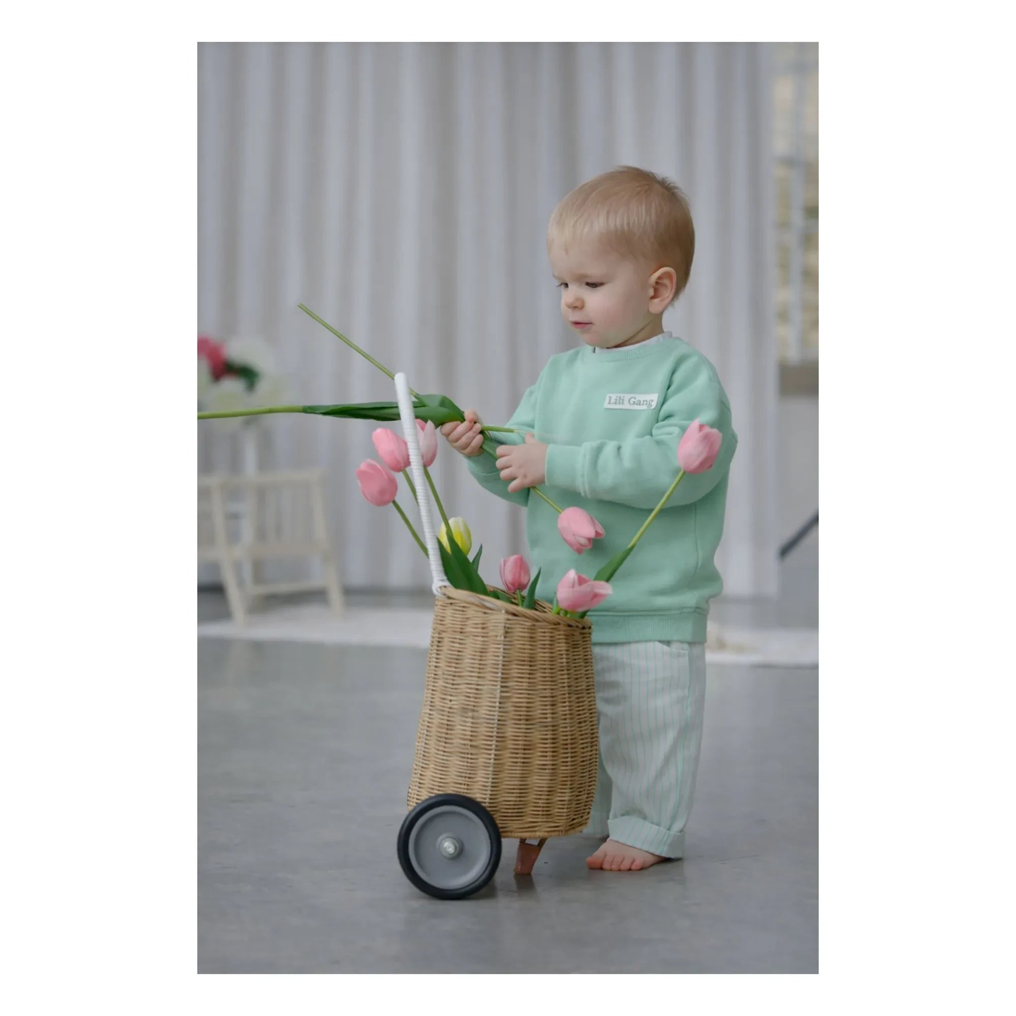 Lililotte - Solal Bio-Baumwoll-Sweatshirt | Minzgrün