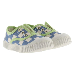 Victoria - Lona Karierte Sportschuhe | Blau