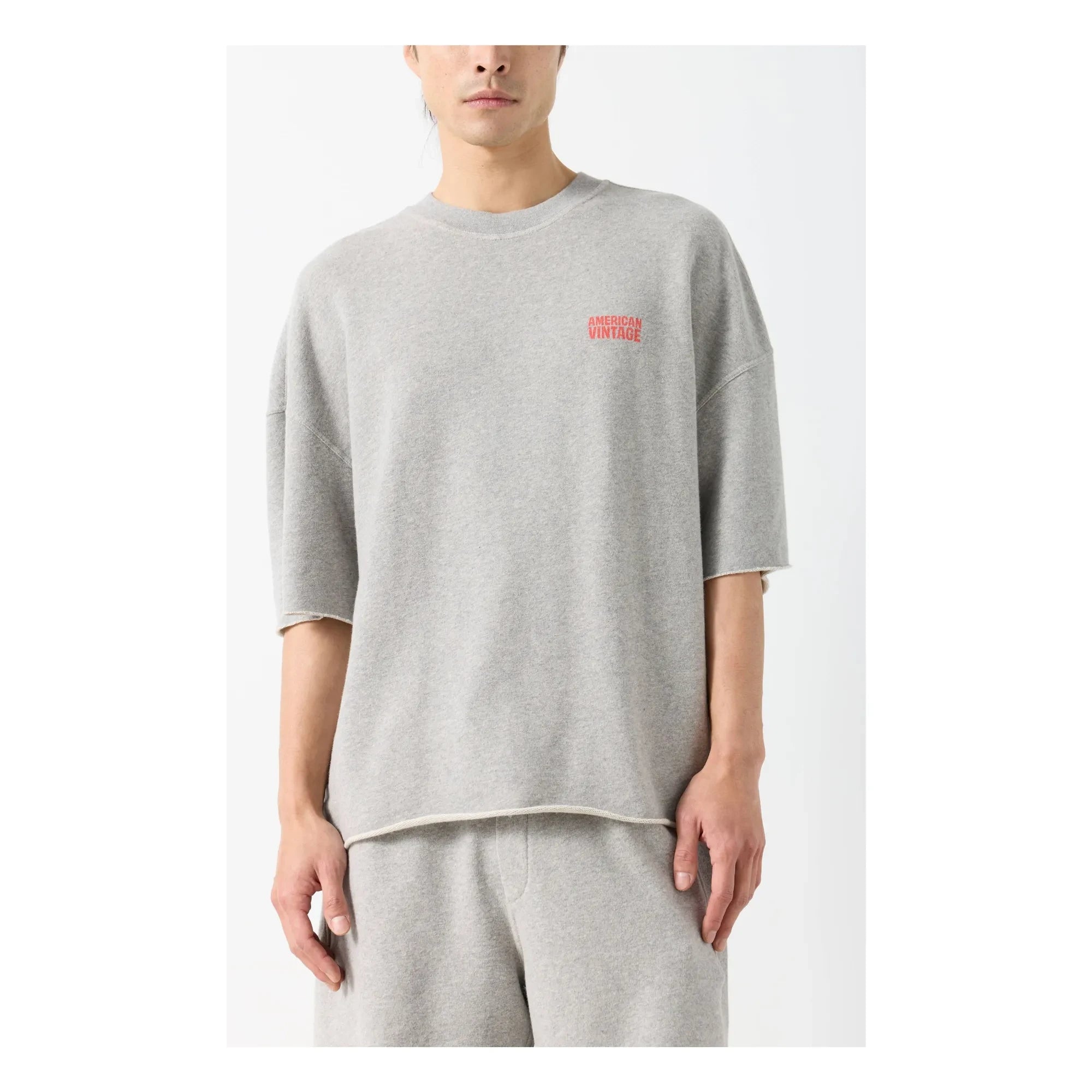 American Vintage - Rundhals-Sweatshirt | Grau meliert