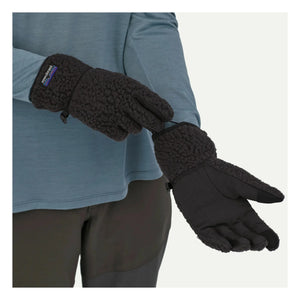 Patagonia – Retro Pile Handschuhe aus recycelten Fasern | Schwarz