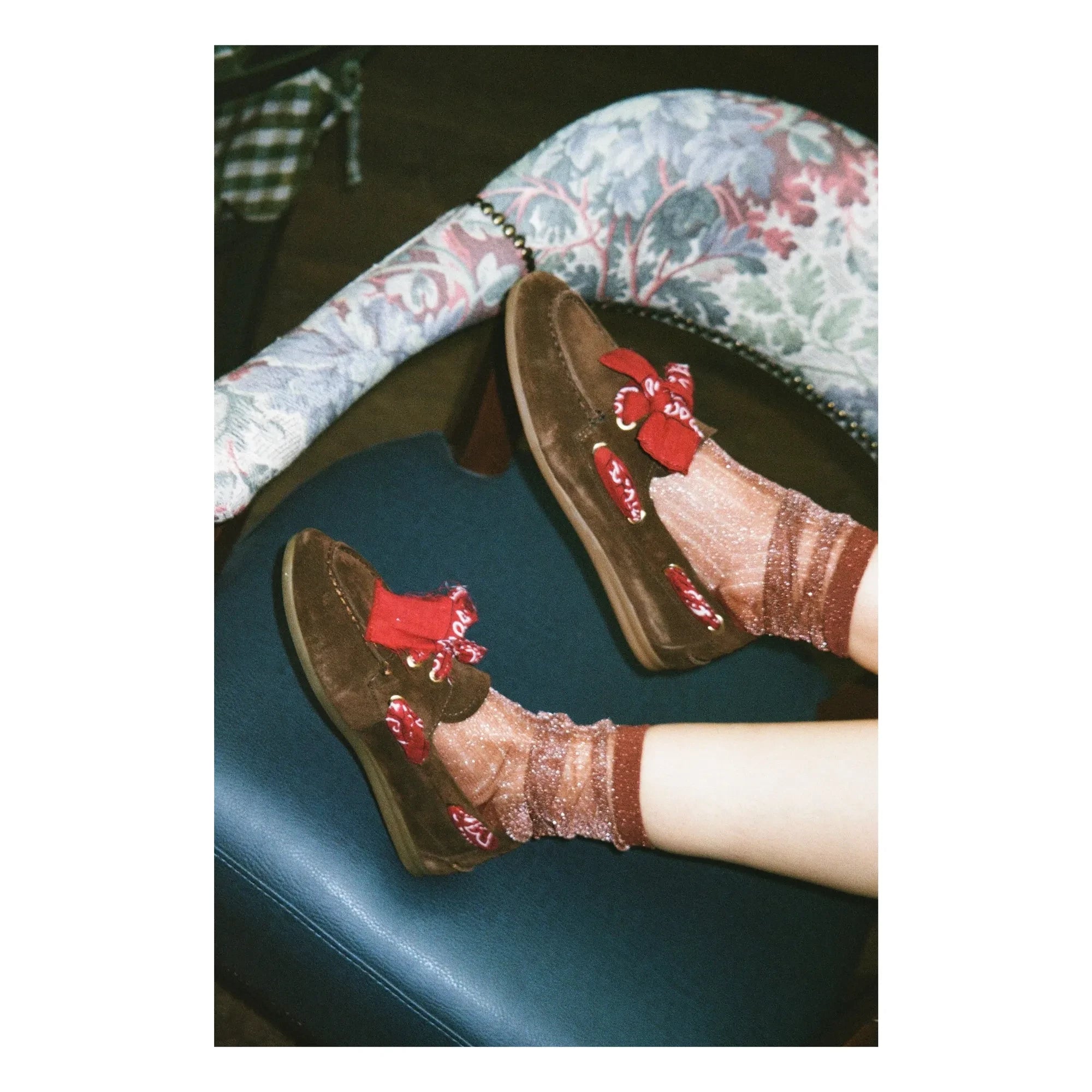 Toral - Nahua Bandana Wildleder Bootsschuhe | Dunkelbraun