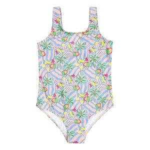 Tumble N'Dry – Badeshorts Fortaleza Palm Recycelte Fasern | Hellblau