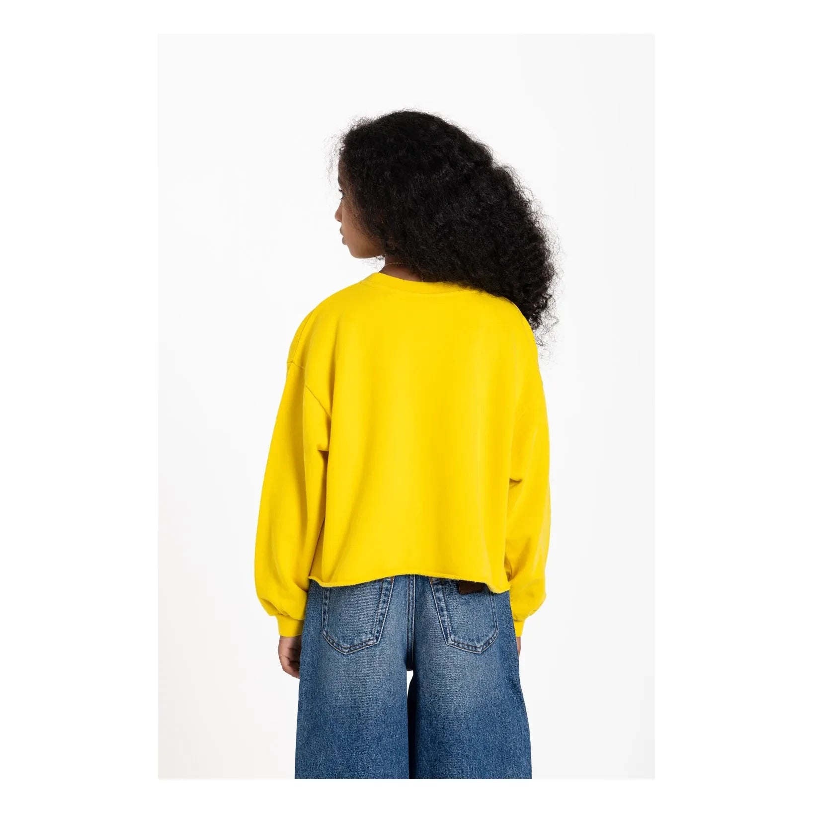 Finger in der Nase – BAY Sweatshirt aus Bio-Baumwolle | Gelb