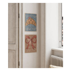 Studio Loco - Großes Poster Croissant | Blau