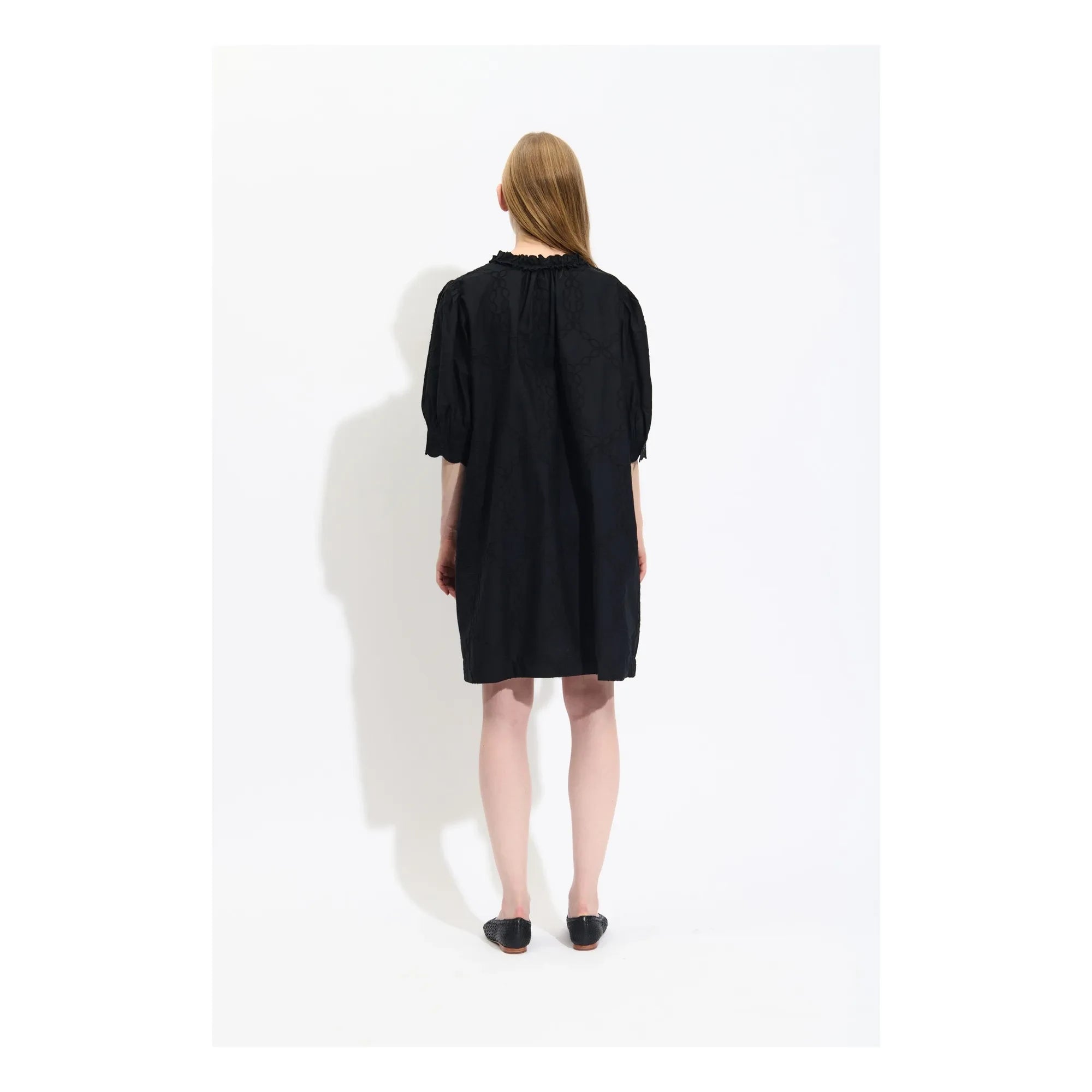 BELLEPIECE - Raffael Popeline-Kleid | Schwarz