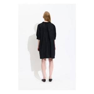 BELLEPIECE - Raffael Popeline-Kleid | Schwarz