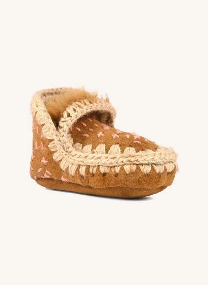 Mou - Eskimo Sashiko Stiefeletten | Cognac