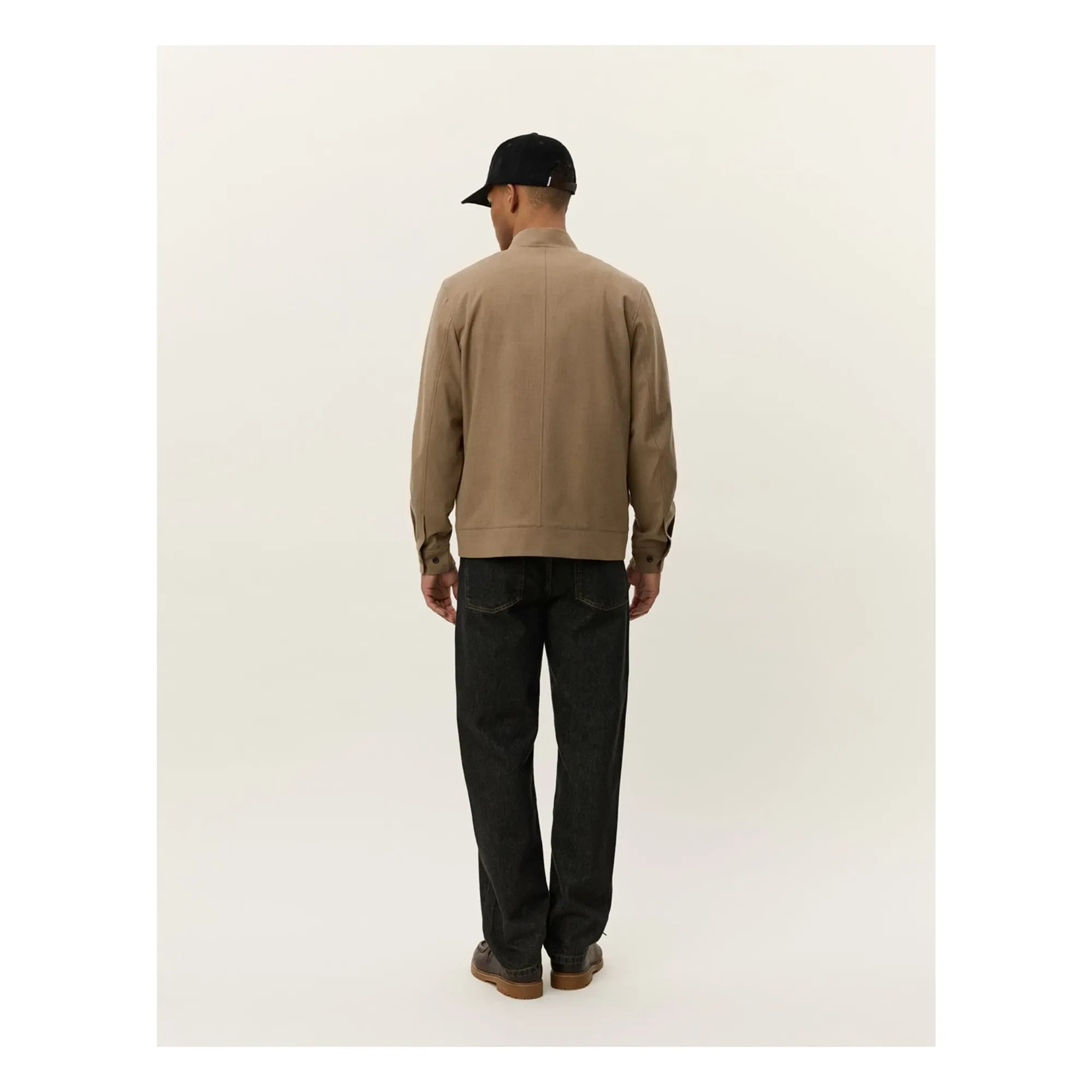 Les Deux - Bomberjacke mit Como-Textur | Braun