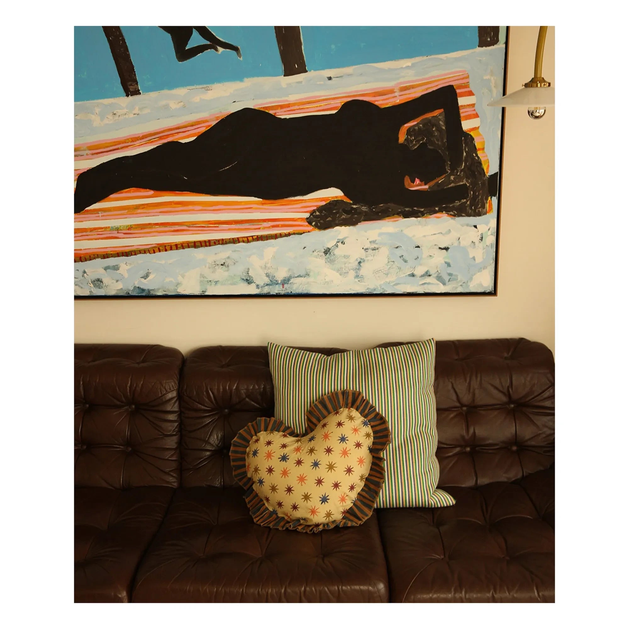 Doing Goods - Noa Star Herz-Kissen | Mehrfarbig