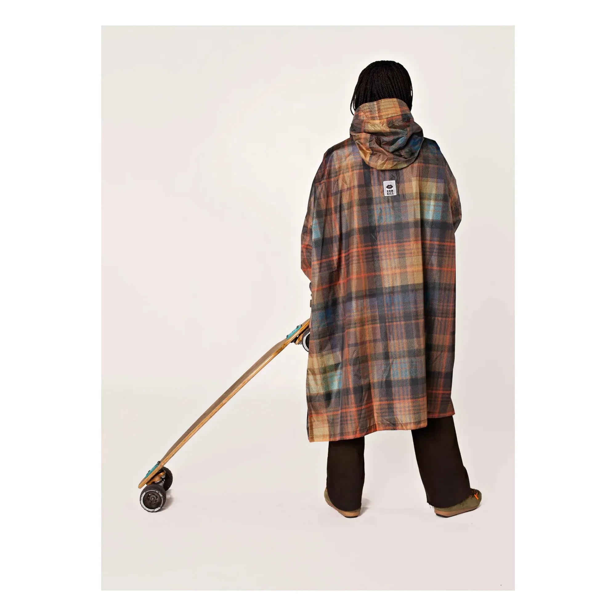 Rainkiss - Tartan-Regencape - Damenkollektion | Orange