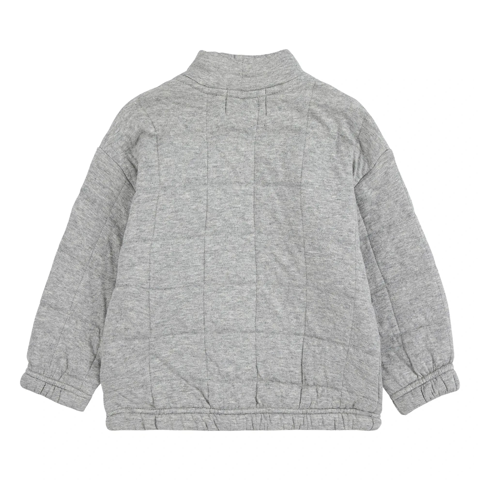 Bobo Choses - Wattierte Sweatshirt Train | Grau meliert