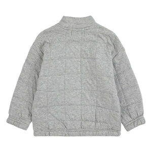 Bobo Choses - Wattierte Sweatshirt Train | Grau meliert