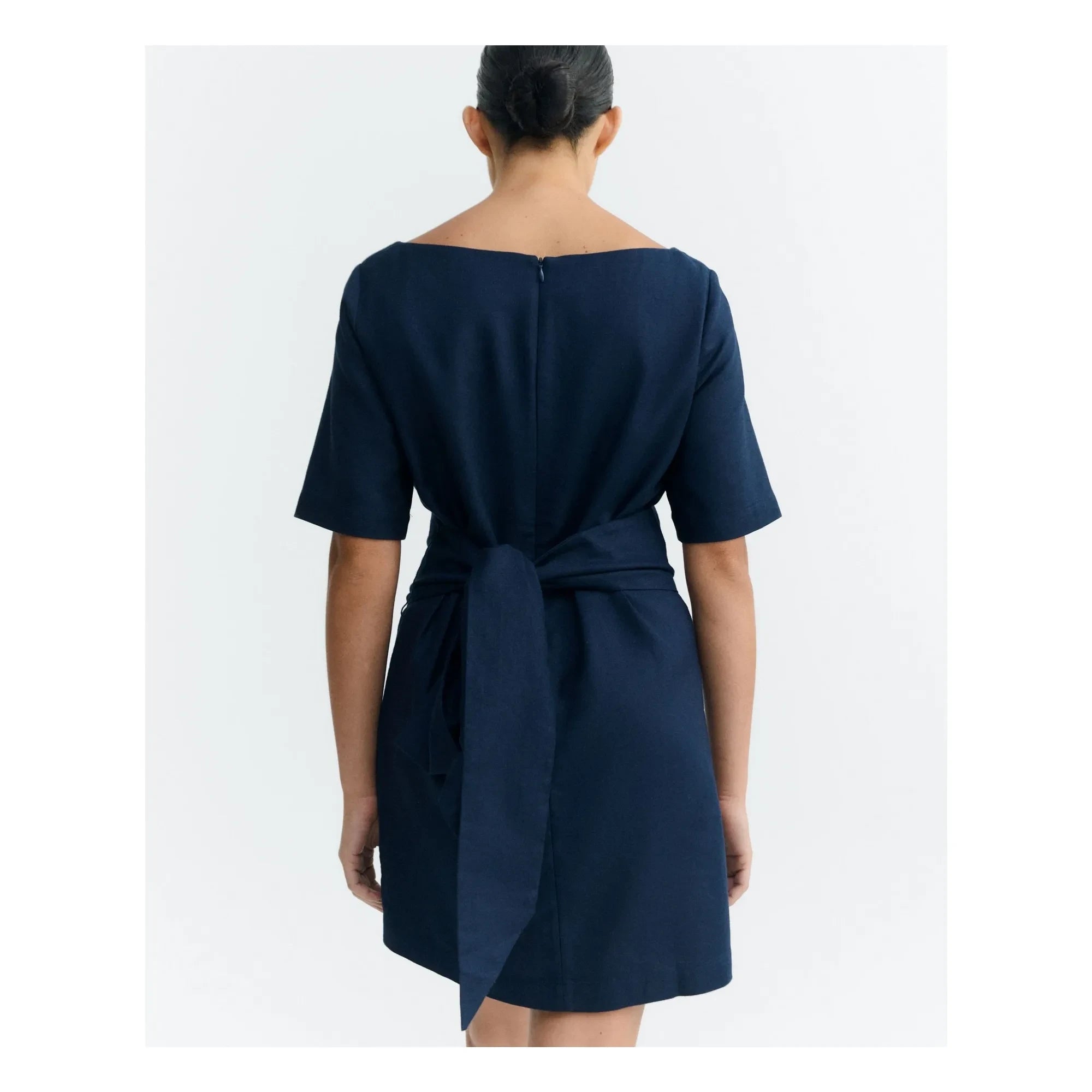 Thinking Mu - Kieran Kleid aus Bio-Baumwolle | Marine