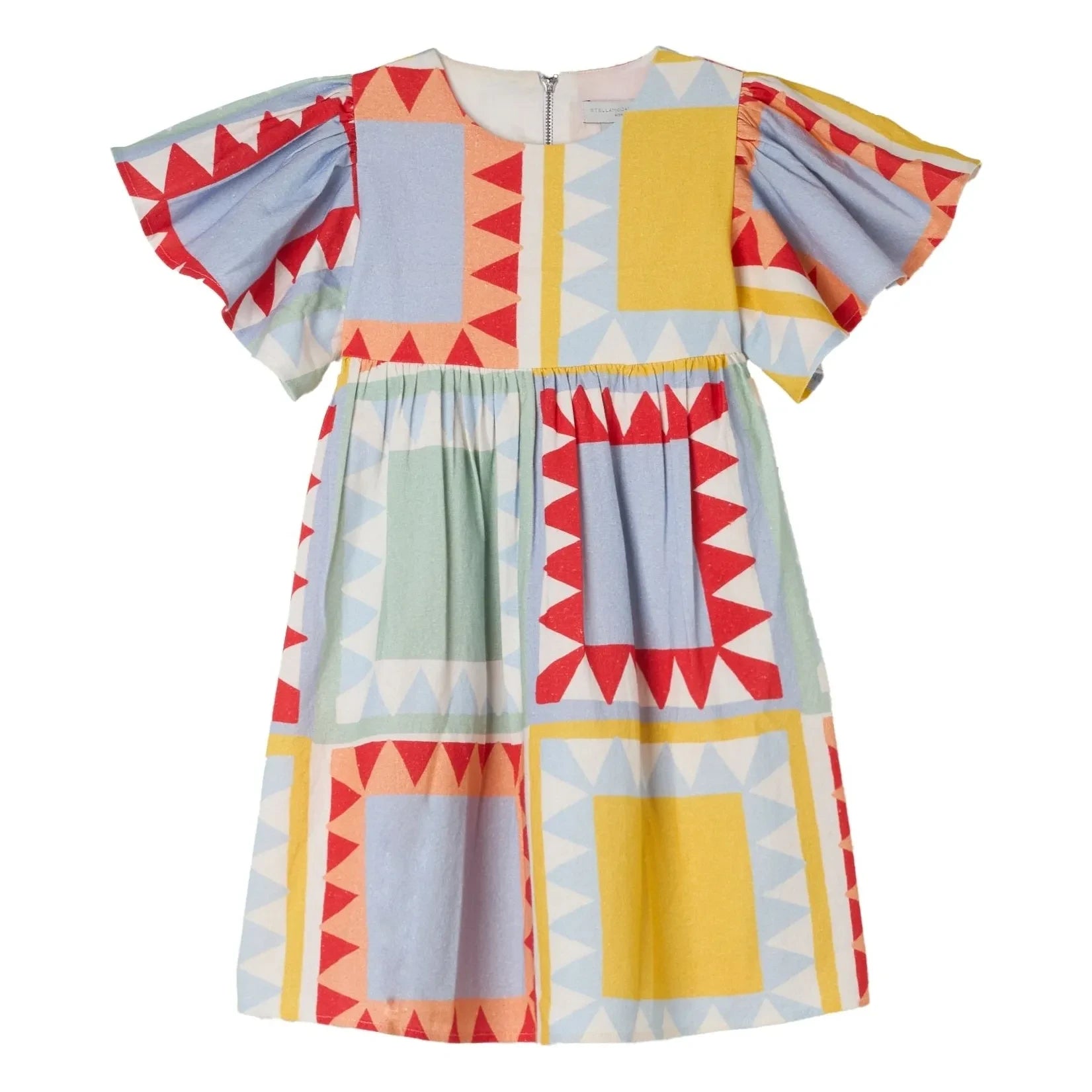 Stella McCartney Kids - Geometrisches Kleid | Hellblau