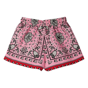 Fabula - Rosa Kurzes Bandana mit Bändern