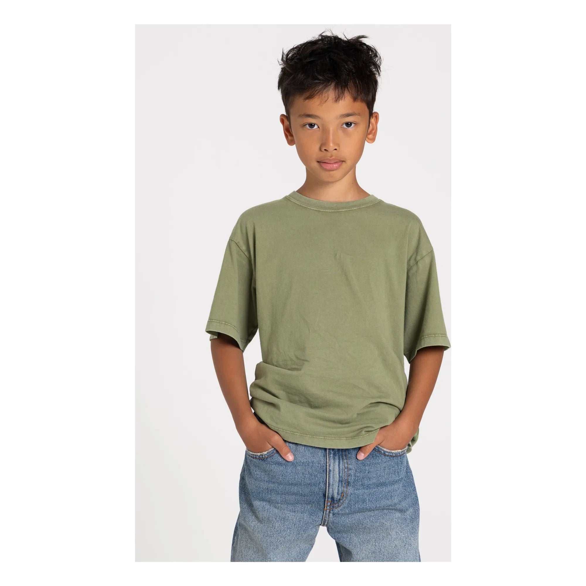 Smallable Kid - Nils T-Shirt aus Bio-Baumwolle | Hellkhaki