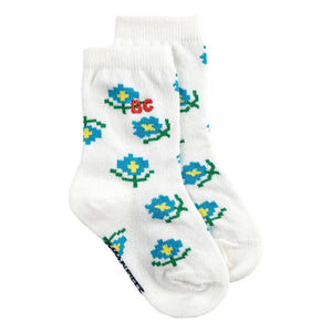 Bobo Choses - 2er-Set Bio-Baumwollsocken mit Blumenmuster | Rosa