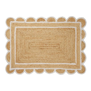 Broste Copenhagen - Jute-Fußmatte mit Austernmuscheln | Natur