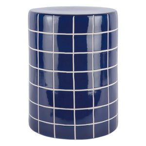 Present Time - Retro Tiles Yan Sehpa | Kobalt