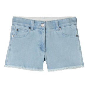 Stella McCartney Kids - Jeans-Shorts aus Bio-Baumwolle | Hellblau