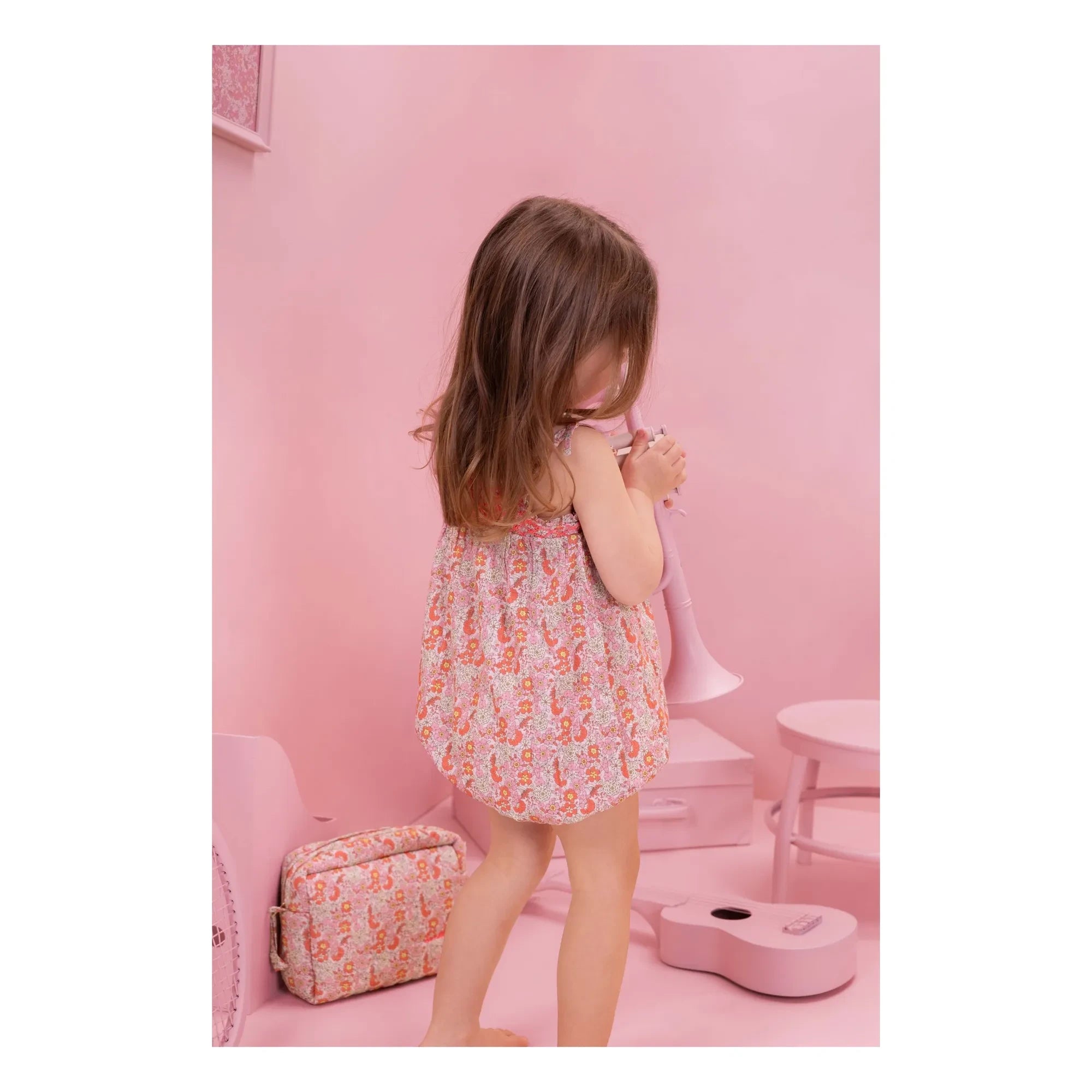 Bonton - Calina Fleurie Overall | Rosa