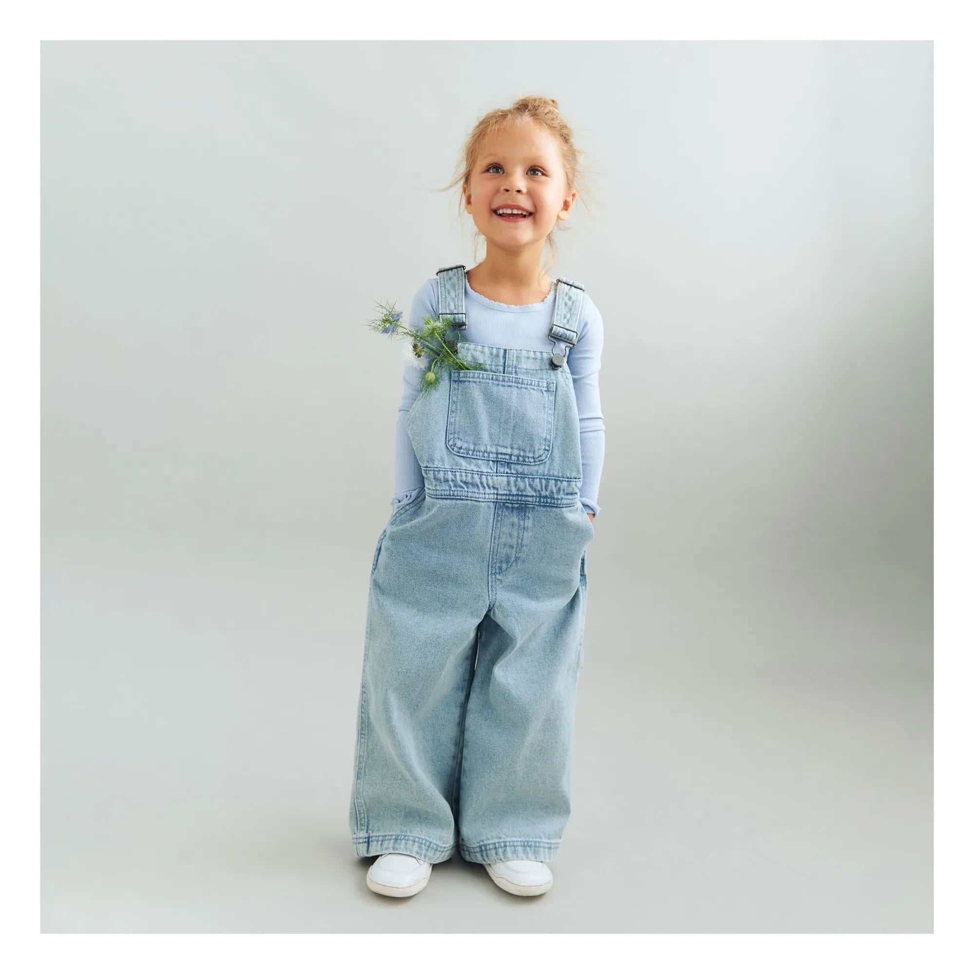 Wheat - Denim Marley Bio-Baumwoll-Latzhose | Hellblau