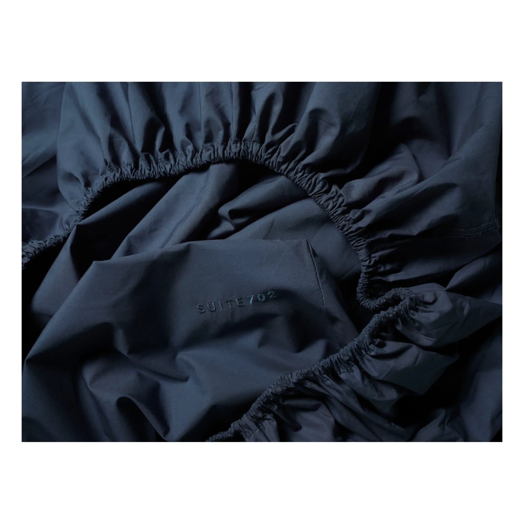 Suite 702 - Bio Percale Spannbettlaken | Dunkelblau
