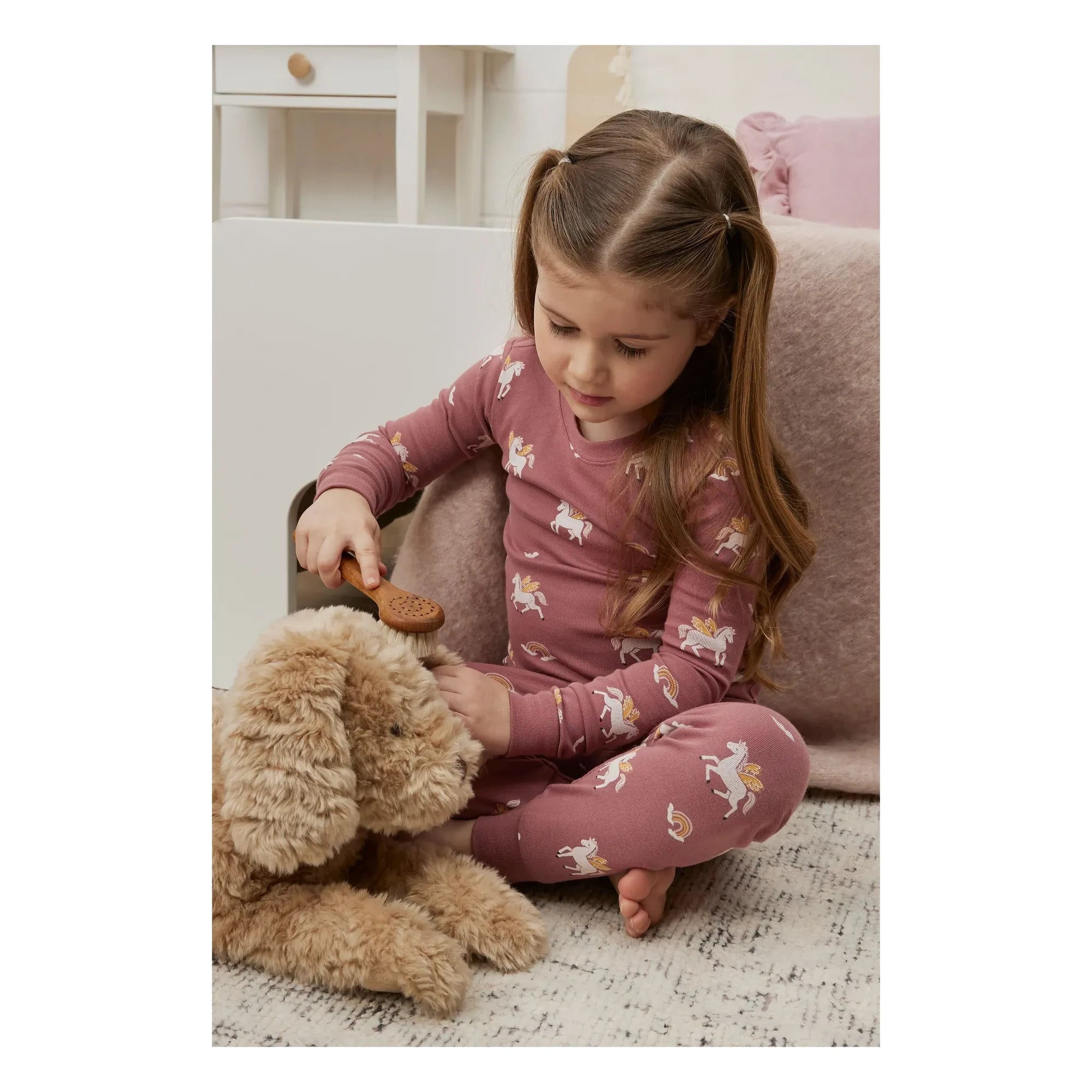 Petit Lem - Schlafanzug Pegasus aus Bio-Baumwolle | Dusty Pink