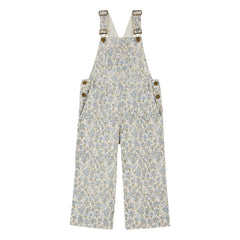 Emile et Ida - Latzhose mit Blumenmuster | Creme