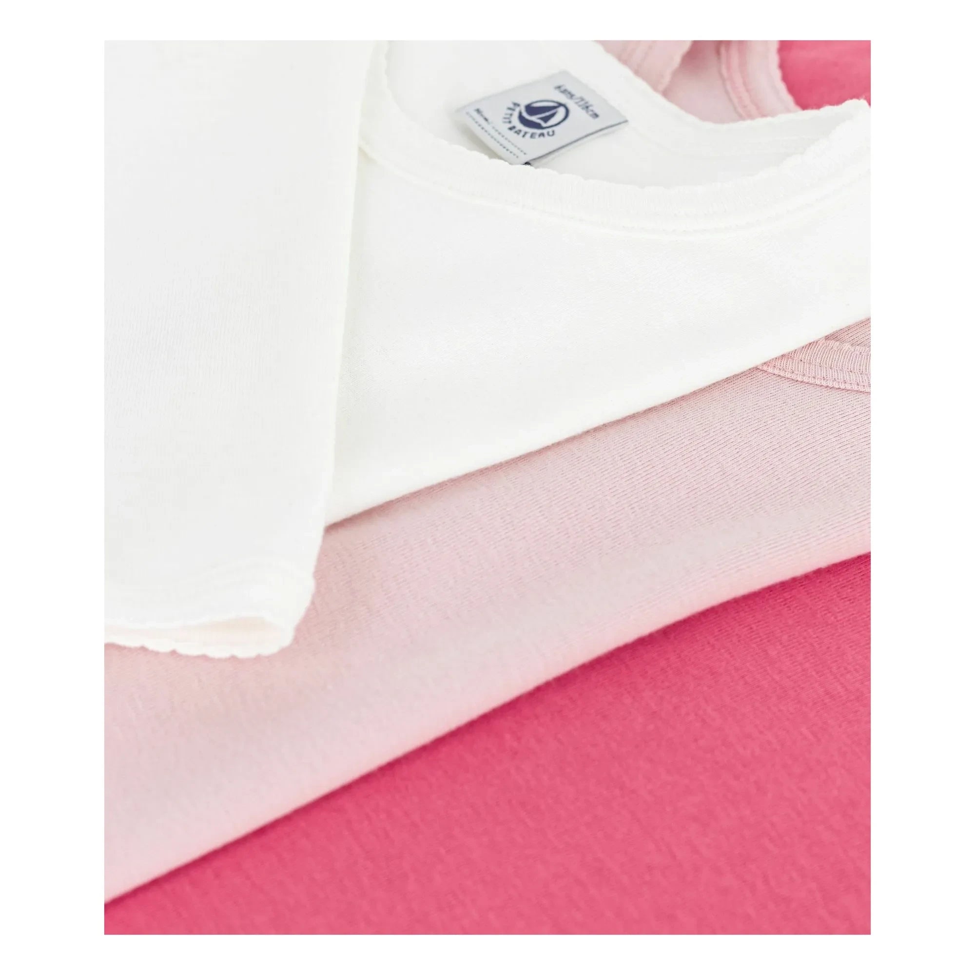 Petit Bateau - 3er-Pack Mädchen-T-Shirts aus Bio-Baumwolle | Rosa