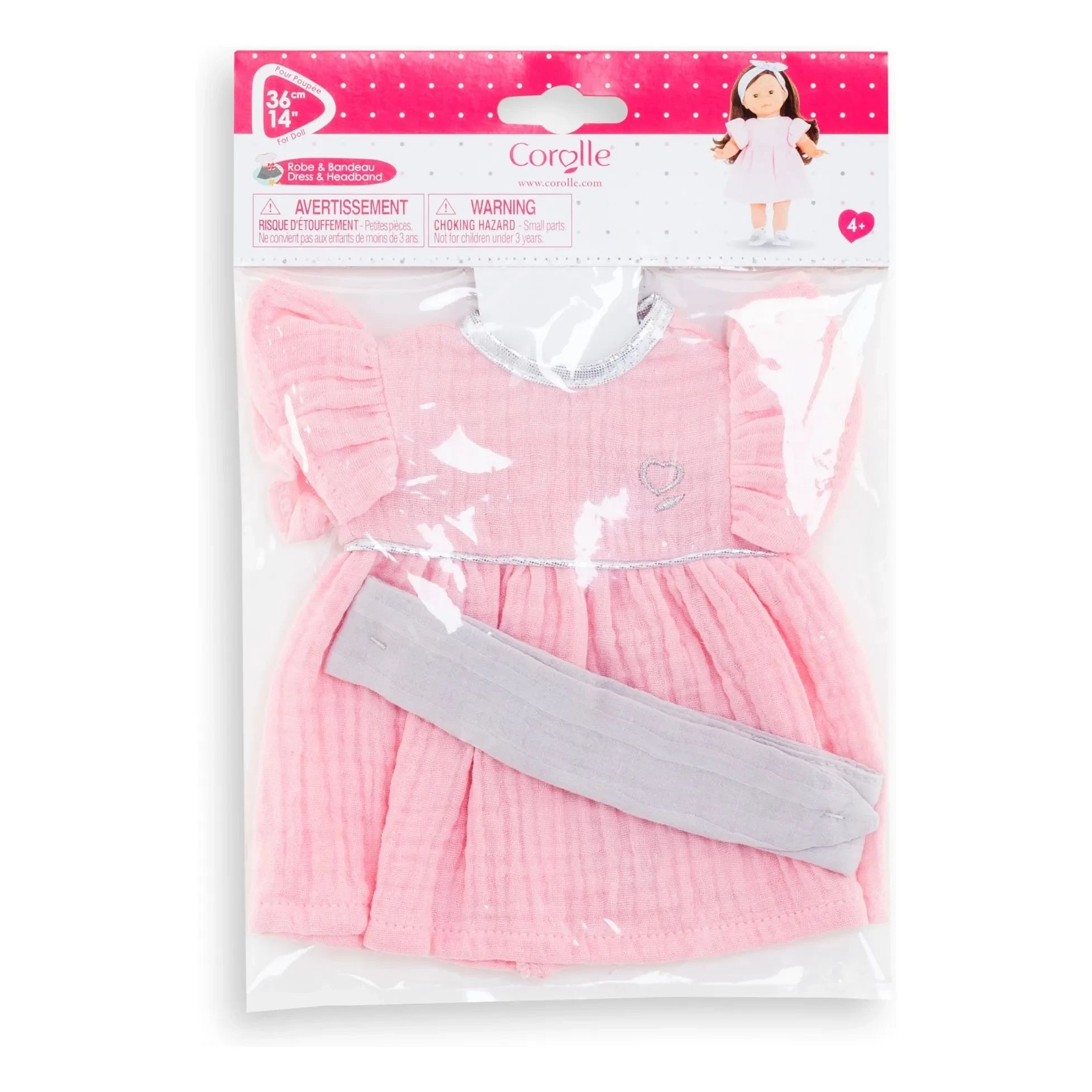 Corolle - Ma Corolle - Kleid und Haarband | Rosa