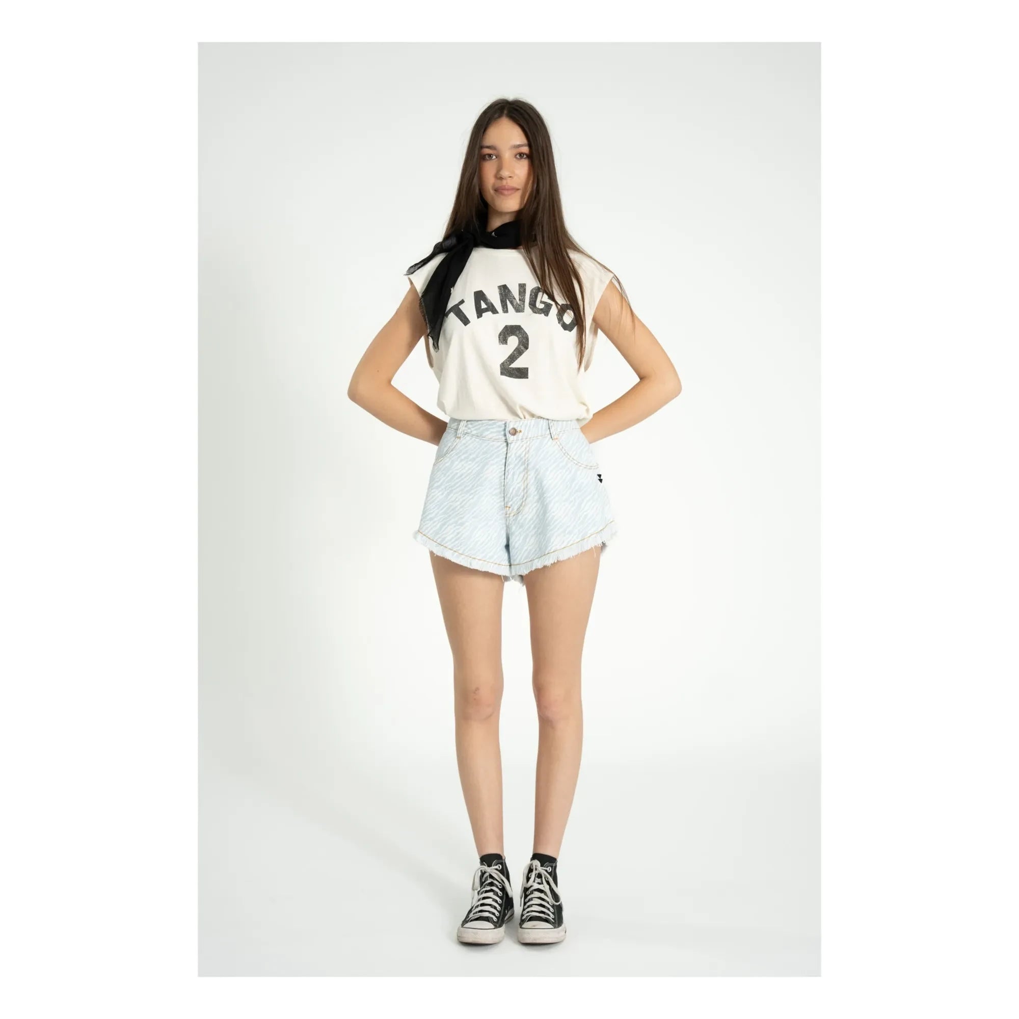 Sisters Department - Baumwoll-Shorts | Denim Blau
